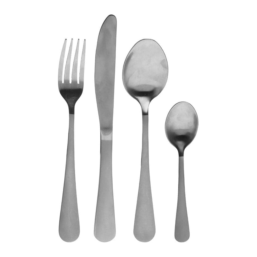 Secret de Gourmet Talheres Coleção Satin Aço Inoxidável Preto 24 Peças