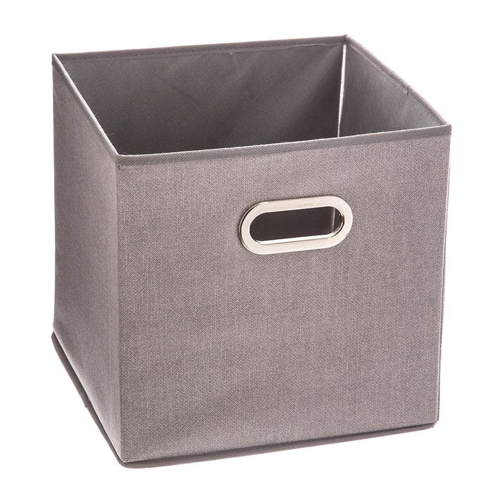 CAIXA DE ORGANIZAÇÃO COLOR CINZENTO CLARO PARA ESTANTE 31X31CM