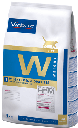 Virbac Vet Hpm Adult Diets W1 Weight Loss & Diabetes Cat 1,5Kg