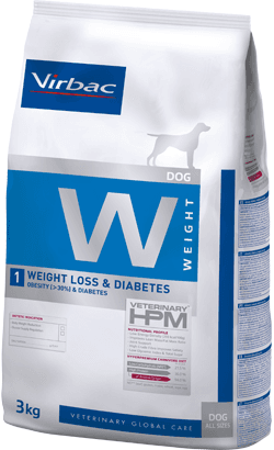 Virbac Vet Hpm Adult Diets W1 Weight Loss & Diabetes Dog 3Kg