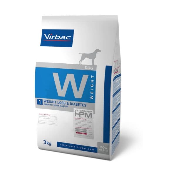 Virbac Vet Hpm Adult Diets W1 Weight Loss & Diabetes Dog 12Kg