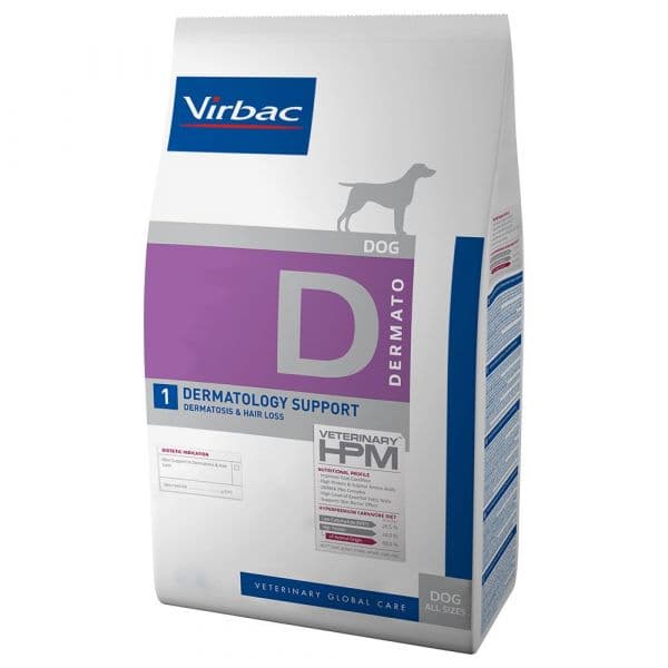 Virbac Vet Hpm Adult D1 Dermatology Support Dog 7Kg