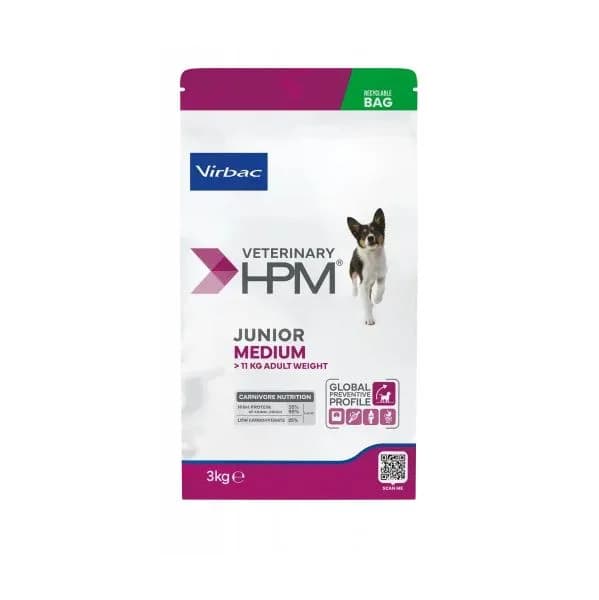 VIRBAC VET HPM Junior Special Medium Dog 12 Kg
