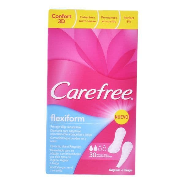 Carefree Pensos Higiénicos Protege-slip Flexiform 30 Unidades