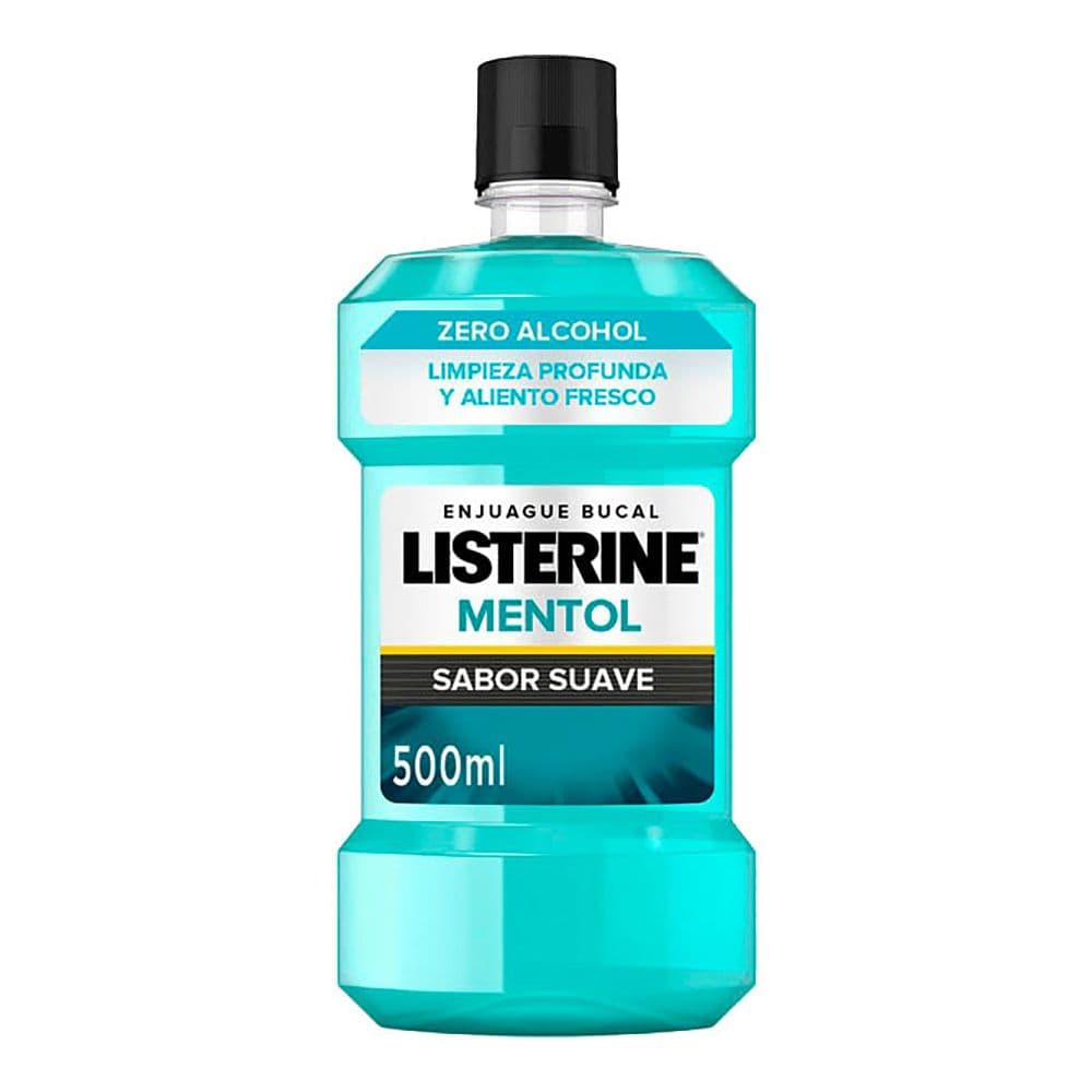 ENXAGUATÓRIO LISTERINE 500ML ZERO MENTA (SABOR SUAVE)