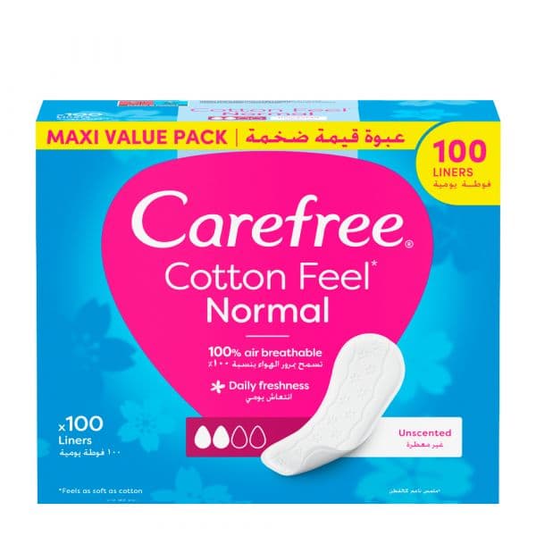 Carefree Pensos Diários Respirare 100 Unidades