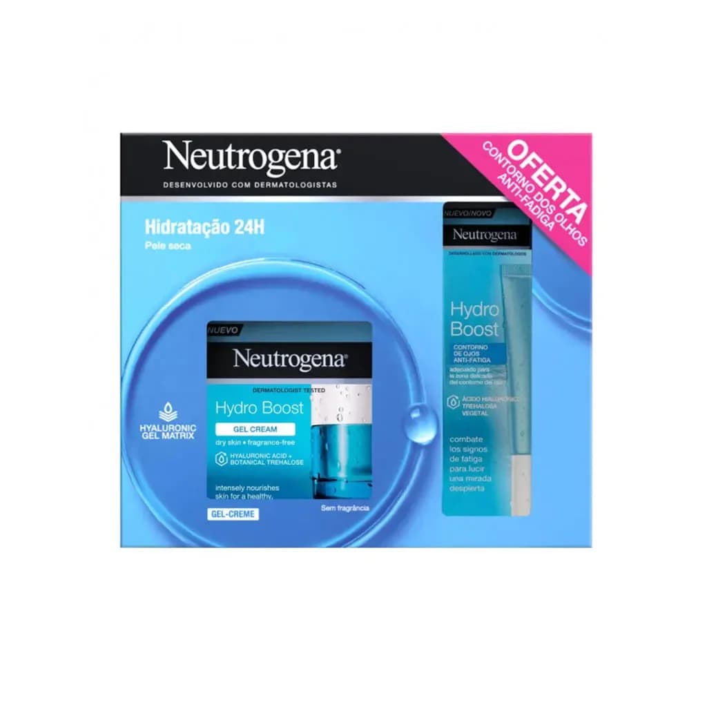 Neutrogena Hydro Boost Gel-Creme 50ml + Contorno de Olhos 15ml Coffret