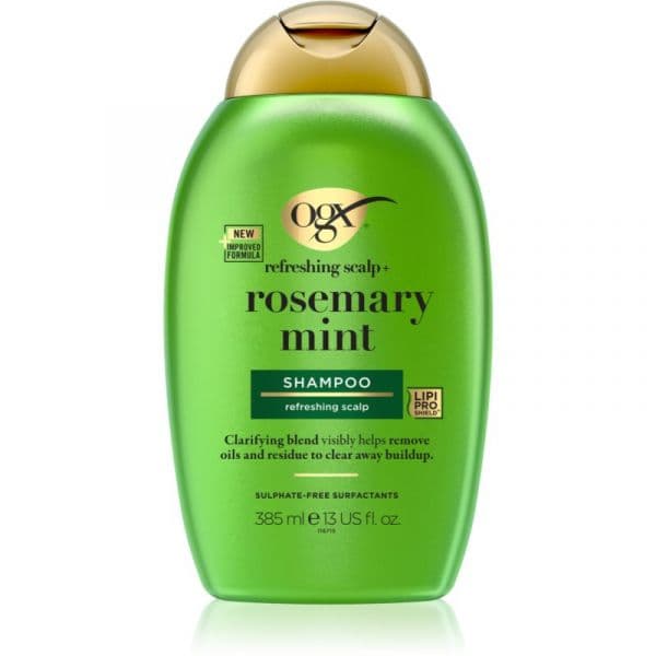 Ogx Rosemary Mint Shampoo Limpeza Couro Cabeludo Oleoso 385ml