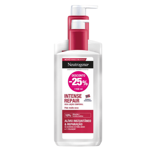 Neutrogena Reparação Intensa CICA Loção Corporal Pack 750ml+400ml