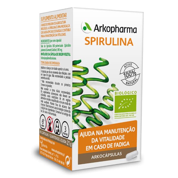 Arkocapsulas Spirulina 45 Cápsulas