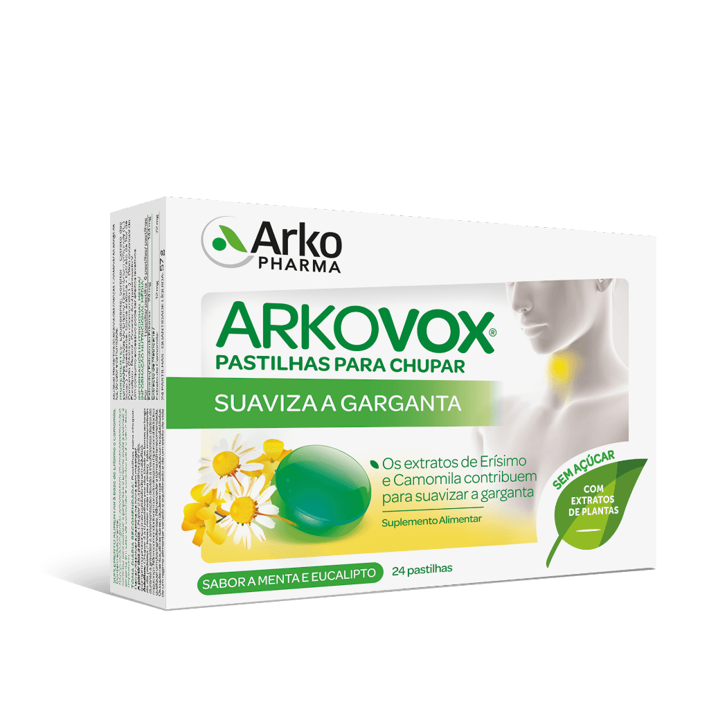 Arkovox Mentol/Eucalipto 24 pastilhas