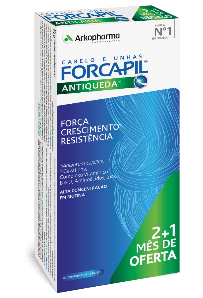 Forcapil Antiqueda 30 comp Pack 2+1