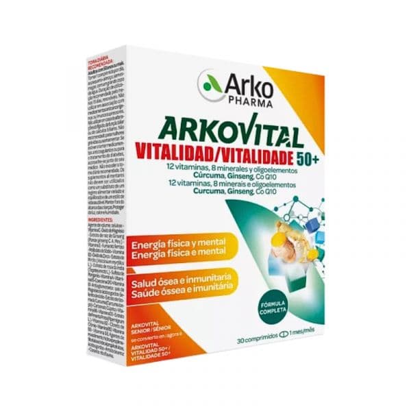 Arkopharma Arkovital Vitalidade 50+ 30 Comprimidos