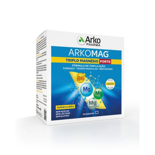 Arkopharma Arkomag Triplo Magnésio Forte 20 Saquetas