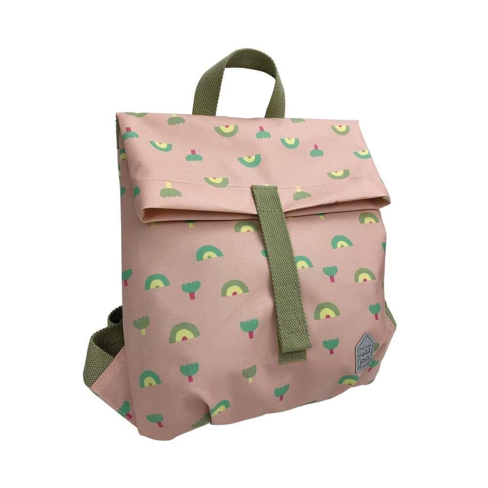 Mini Mochila Petit Jour Roll Top Arco Íris 30x28cm