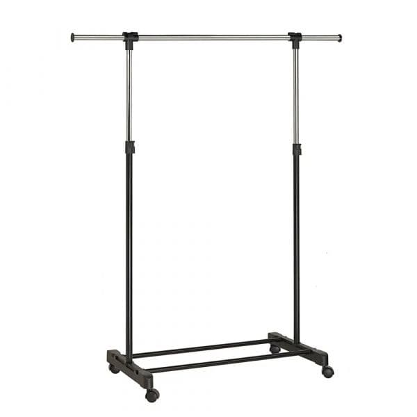 Unilux Cabide Extensível Preto/Cromado