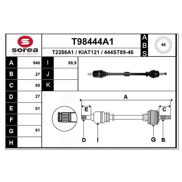 EAI Transmission / Kia Ceed - T98444A1