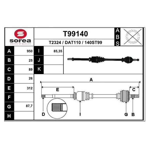 EAI Transmission / Duster 1,5 Dci - T99140