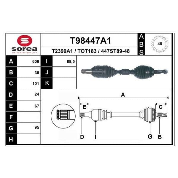 EAI Transmission / Toyota Avensis 2,2 d4d - T98447A1