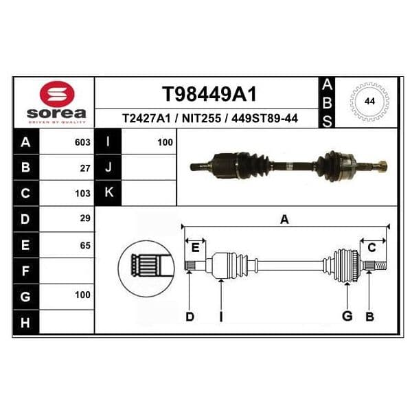 EAI Transmission / Nissan Primera 1,9 Dci - T98449A1