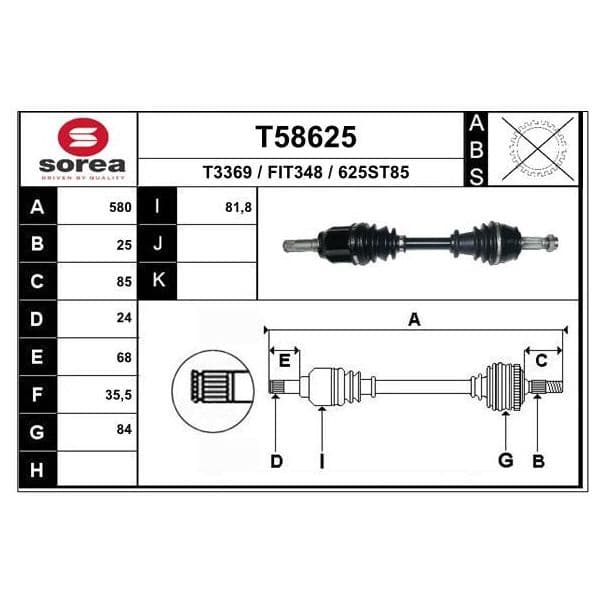 EAI Transmission / Abarth 500-595-695 Manu. - T58625
