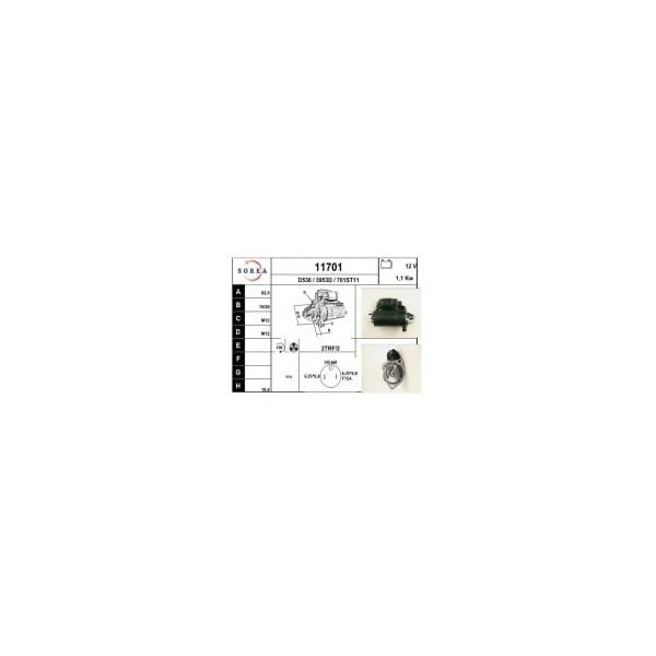 Eai Motores de Arranque / coupe-80 11701
