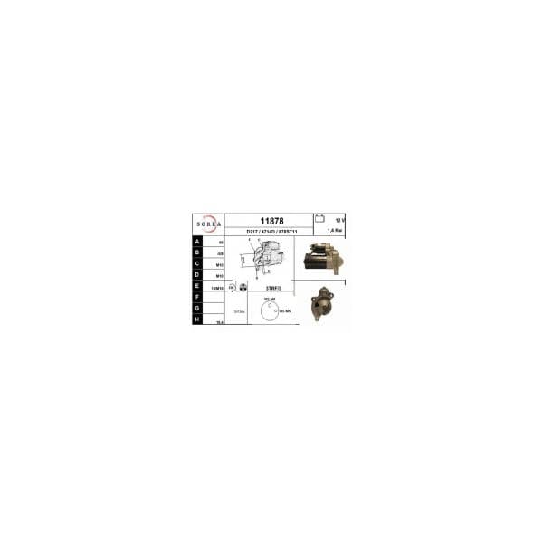 Eai Motores de Arranque / Xsara 2.0hdi 11878