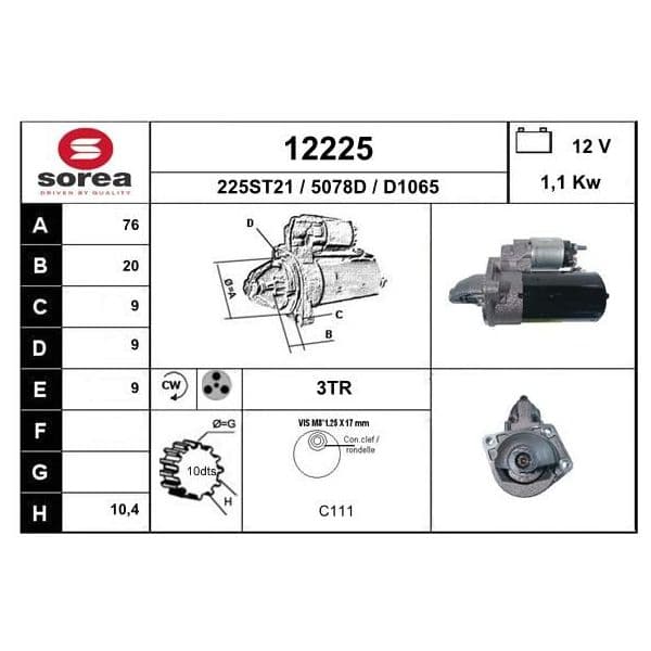 EAI Motor de Arranque - 12225