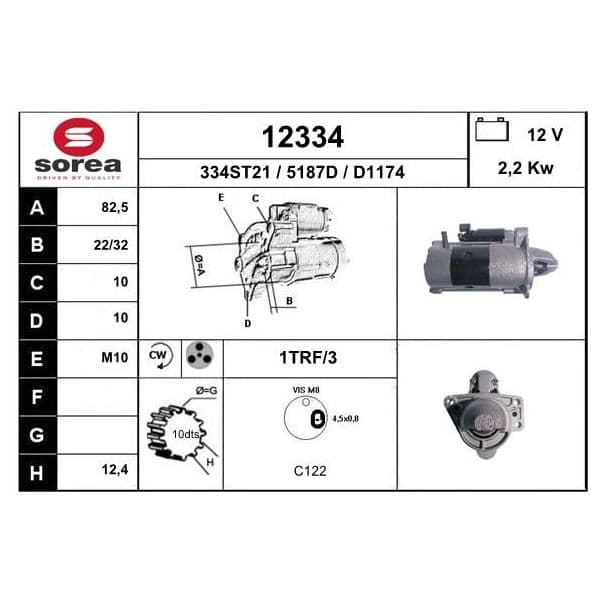 EAI Motor de Arranque - 12334