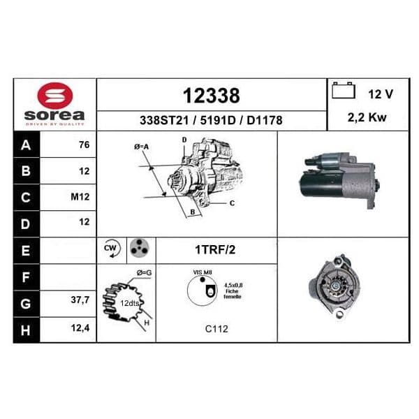 EAI Motor de Arranque - 12338
