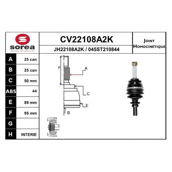 Eai Ponteira Trans kr084 / Hyundai CV22108A2K