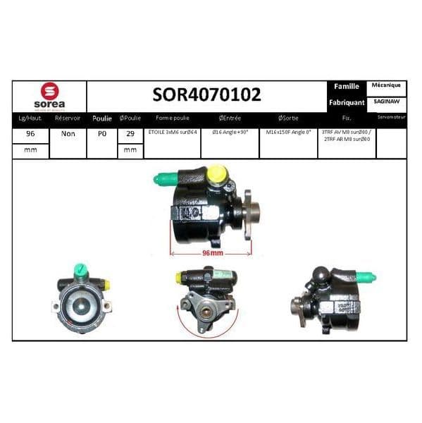 Eai Bomba de Direcção Assistida / Nissan Opel - SOR4070102
