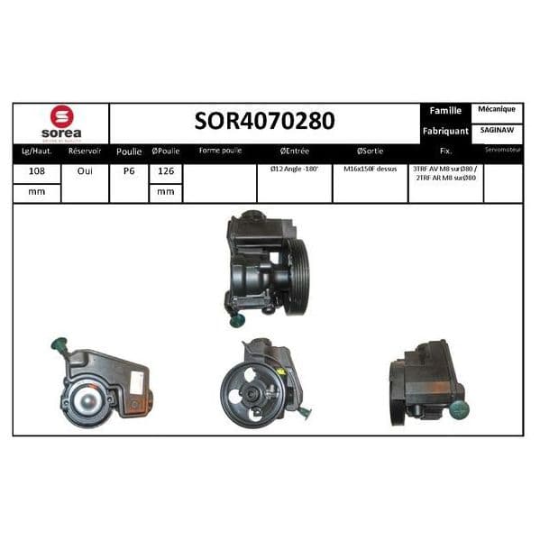 Eai Bomba de Direcção Assistida / Psa - SOR4070280