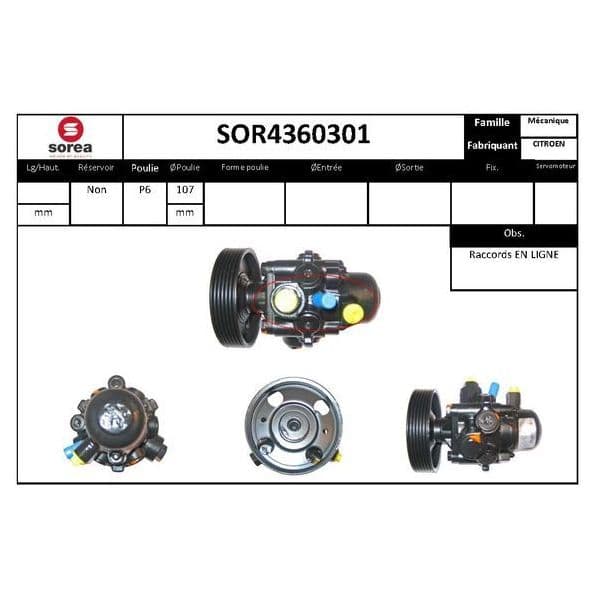 Eai Bomba de Direcção Assistida / Citroën - SOR4360301