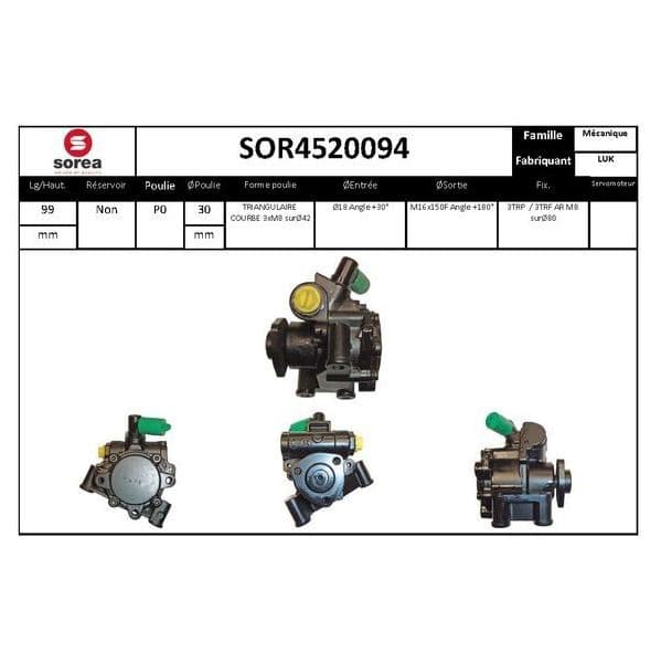 Eai Bomba de Direcção Assistida / Mercedes - SOR4520094