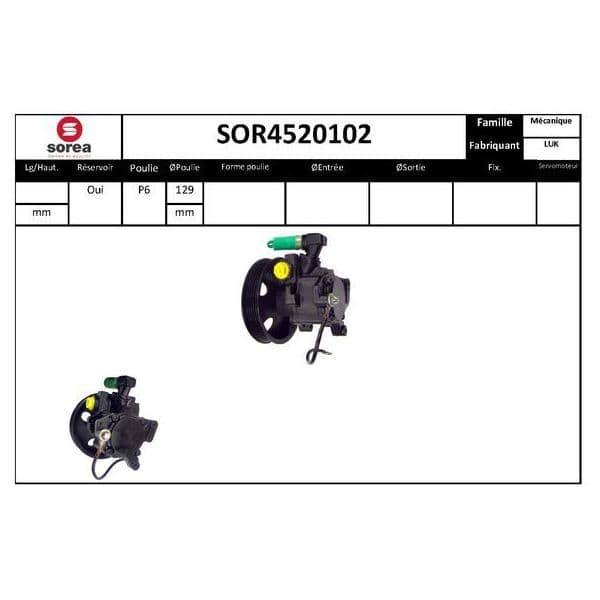 Eai Bomba de Direcção Assistida / Mercedes - SOR4520102