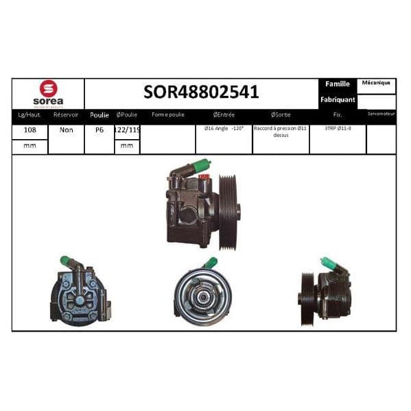 Eai Bomba de Direcção Assistida / Ford Volvo - SOR48802541