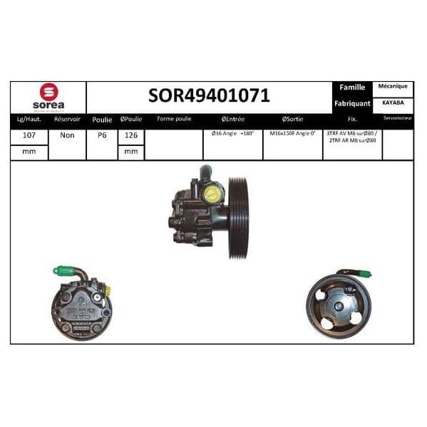 Eai Bomba de Direcção Assistida / Ford - SOR49401071