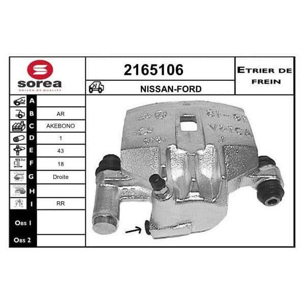 Eai Pinça de Travão - 2165106