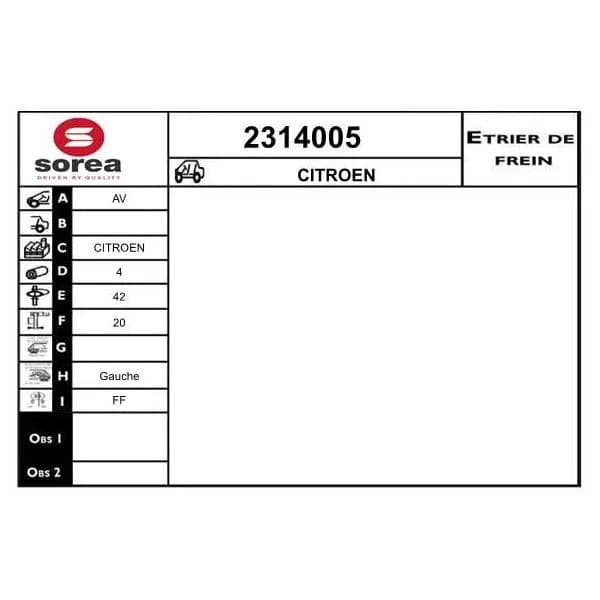 EAI Pinça de Travão - 2314005