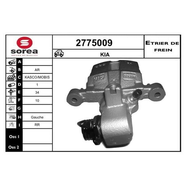 Eai Pinça de Freio Kia / Ar - 2775009