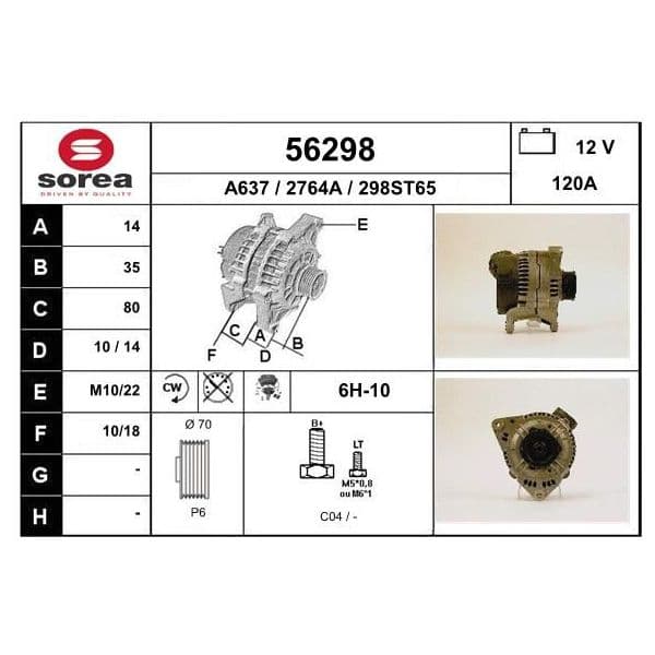 Eai Alternador / 80-100 56298