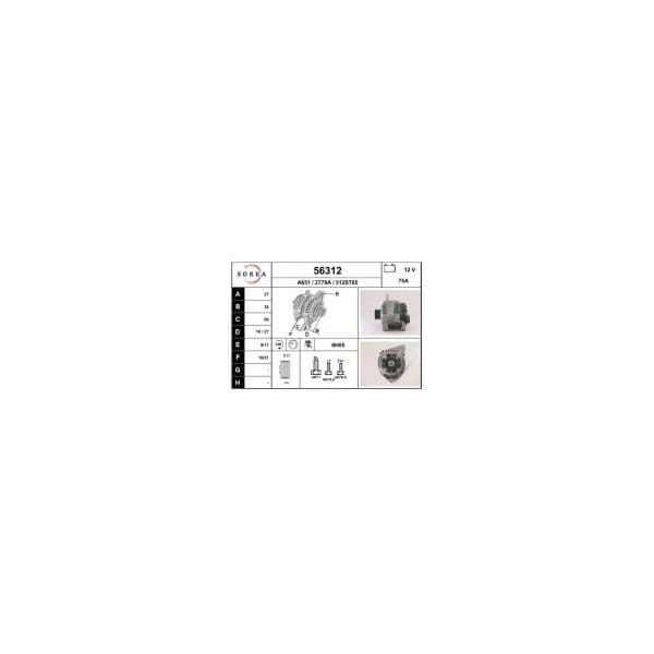 Eai Alternador / Laguna 1.8l-2.0 56312