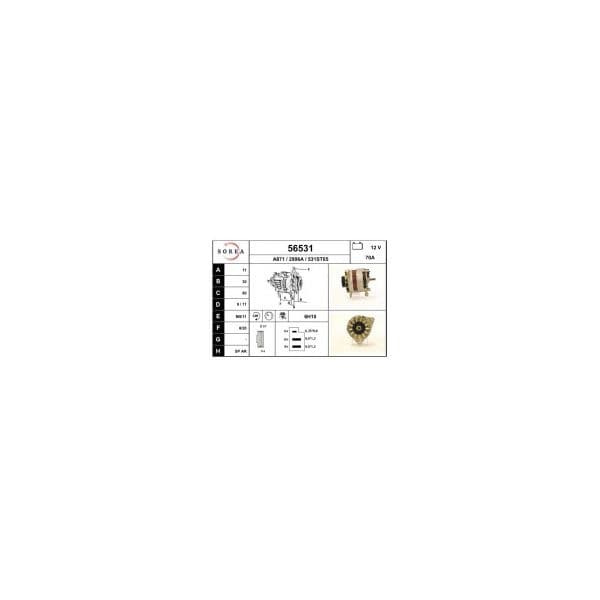 Eai Alternador / Transit 2.5l 56531
