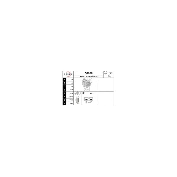 Eai Alternador / Volkswagen 56666