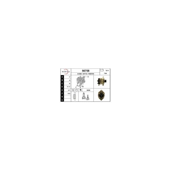Eai Alternador / Renault 56758