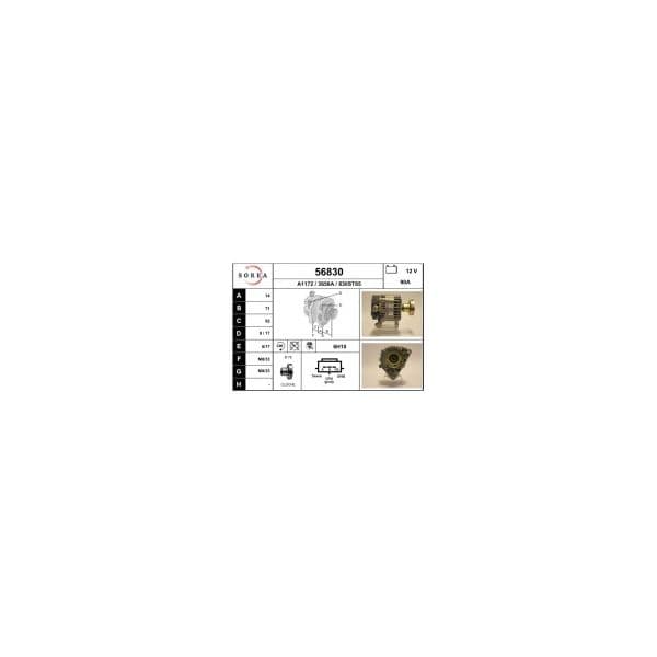 Eai Alternador / Focus 1.8di 56830