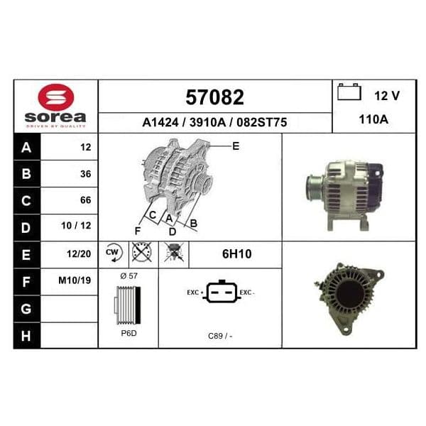 EAI Alternador - 57082