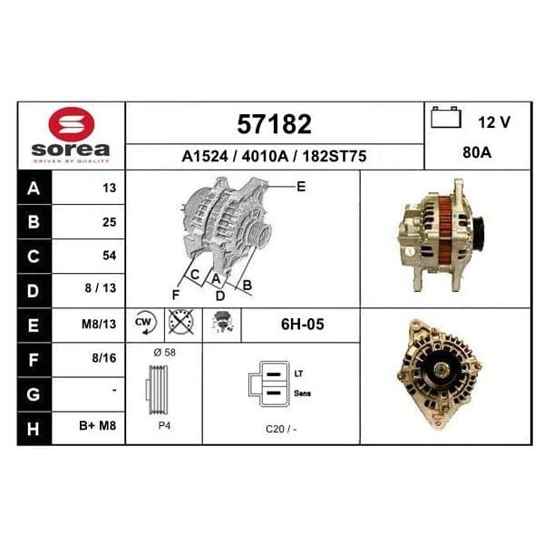 Eai Alternador / Elantra 57182
