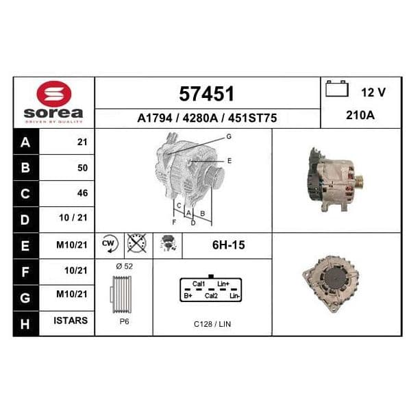 EAI Alternador - 57451